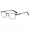 Fashion Business Metal Large Frame Anti-Blue Light Multifocal Photochromic Glasses