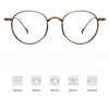 Kylar Titanium Vintage Round Eyeglasses Frames
