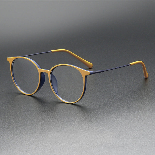 Woody Vintage TR90 Round Eyeglasses