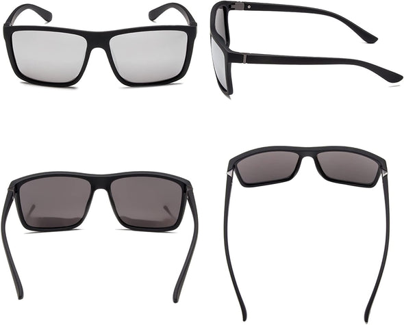 JOLLYNOVA Men's Sports Polarized Sunglasses Square Frame Glasses NP1007