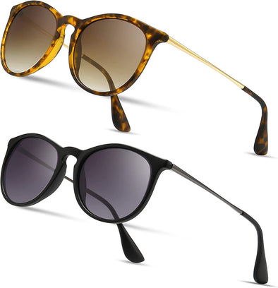 JOLLYNOVA Vintage Round Sunglasses for Women Men Classic Retro Designer Style