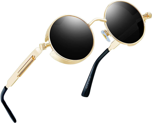 JOLLYNOVA Round Sunglasses for Women Men Circle Sun Glasses UV Protection