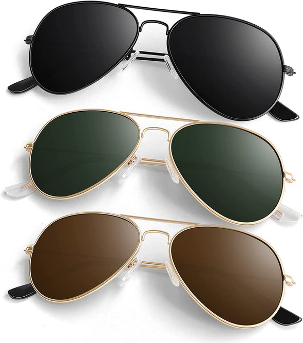 JOLLYNOVA Pilot Sunglasses for Men Women,Lightweight Metal Frame,Polarized UV400 Protection Sun Glasses