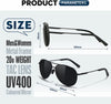 JOLLYNOVA Aviator Sunglasses for Men Polarized - Classic Oversized Shades Metal Mirror UV400 Protection Sport Sun Glasses