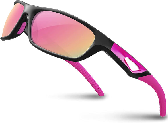JOLLYNOVA Polarized Sports Sunglasses Driving shades For Men TR90 Unbreakable Frame RB831