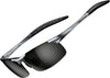 JOLLYNOVA Men's Fashion Driving Polarized Sunglasses for Men - Al-Mg metal Ultralight Frame