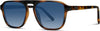 JOLLYNOVA Eyewear - Modern One Bridge Square Men Retro Polarized Aviator Sunglasses