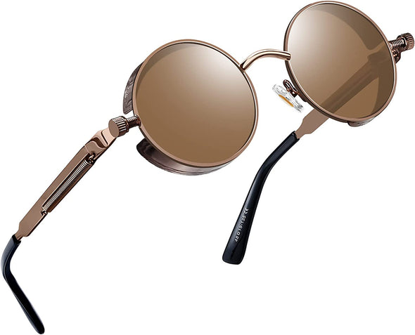 JOLLYNOVA Round Sunglasses for Women Men Circle Sun Glasses UV Protection