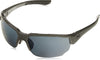 JOLLYNOVA Men's Blitzing Wrap Sunglasses Shiny Jet Gray