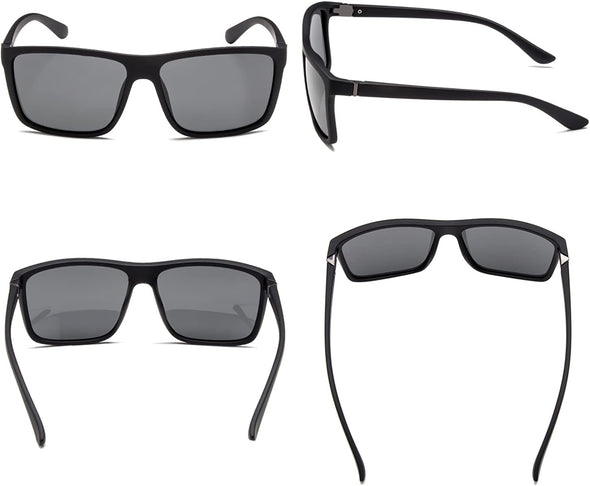 JOLLYNOVA Men's Sports Polarized Sunglasses Square Frame Glasses NP1007