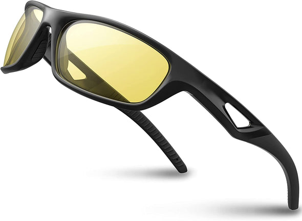 JOLLYNOVA Polarized Sports Sunglasses Driving shades For Men TR90 Unbreakable Frame RB831