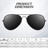 JOLLYNOVA Pilot Sunglasses for Men Women,Lightweight Metal Frame,Polarized UV400 Protection Sun Glasses