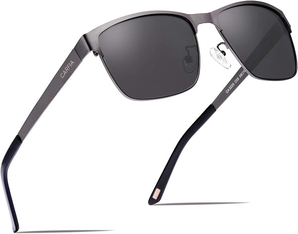 JOLLYNOVA Metal Mens Sunglasses Polarized UV400 Protection for Driving Fishing Hiking Golf Everyday Use
