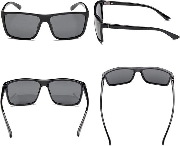 JOLLYNOVA Men's Sports Polarized Sunglasses Square Frame Glasses NP1007