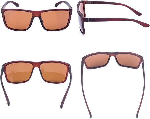 JOLLYNOVA Men's Sports Polarized Sunglasses Square Frame Glasses NP1007