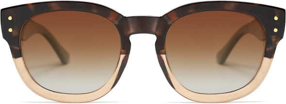 SOJOS Retro Square Polarized Sunglasses for Men Women Vintage Thick Round UV400 Womens Shades SJ2321