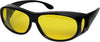 Night Driving Glasses Anti Glare Polarized Night Vision Yellow Driving Fit Over Driving Sunglasses Men and Women