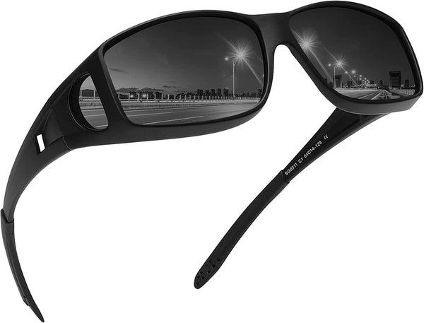 MEETSUN Fit Over Glasses Sunglasses for Men Women Wrap Around Sunglas Jollynova