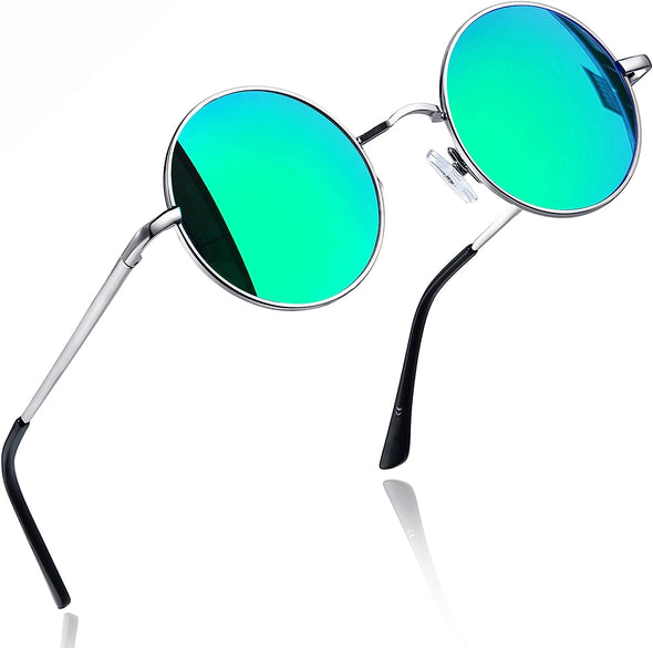 JOLLYNOVA Round Sunglasses for Women Men Circle Sun Glasses UV Protection
