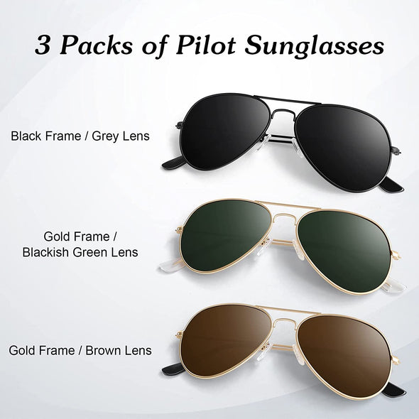 JOLLYNOVA Pilot Sunglasses for Men Women,Lightweight Metal Frame,Polarized UV400 Protection Sun Glasses
