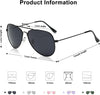 Jollynova Classic Aviator Polarized Sunglasses for Men Women Vintage Retro Style