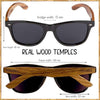 JOLLYNOVA Walnut Wood Sunglasses with Dark Polarized Lenses for Men and Women | 100% UVA/UVB Ray Protection