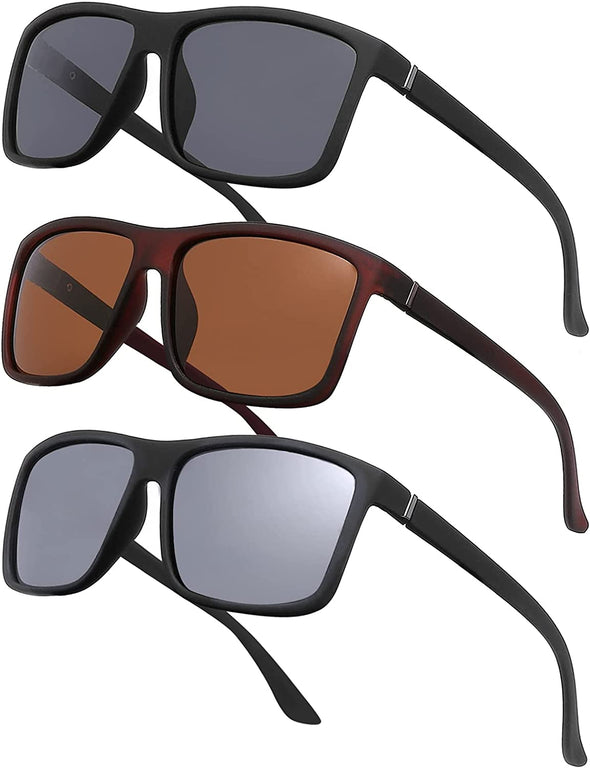 JOLLYNOVA Men's Sports Polarized Sunglasses Square Frame Glasses NP1007