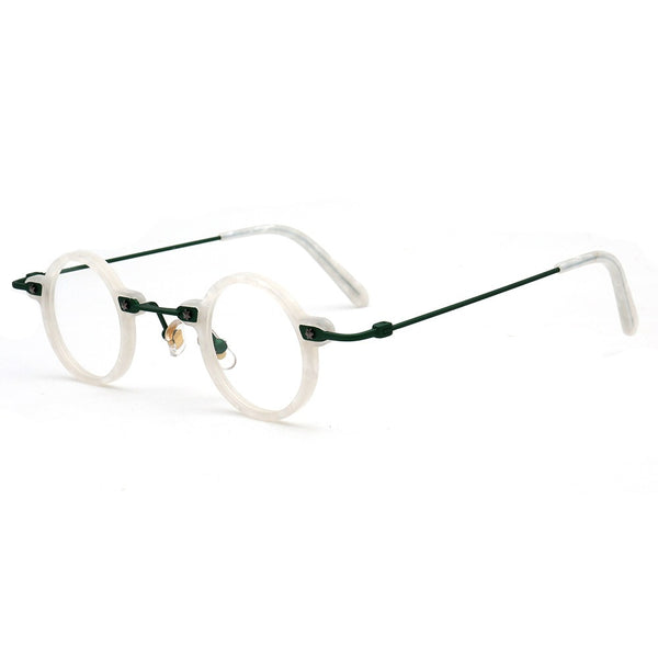 Tatsuo Retro Small Round Acetate Eyeglasses
