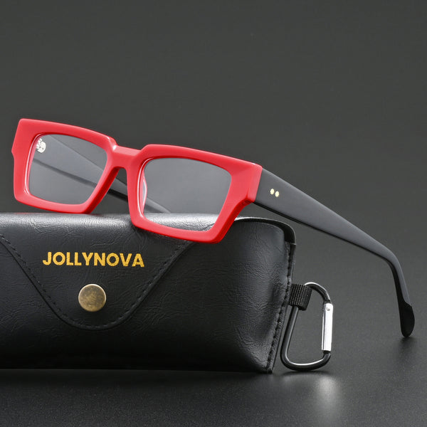 Piller Retro Rectangle Acetate Glasses Frame