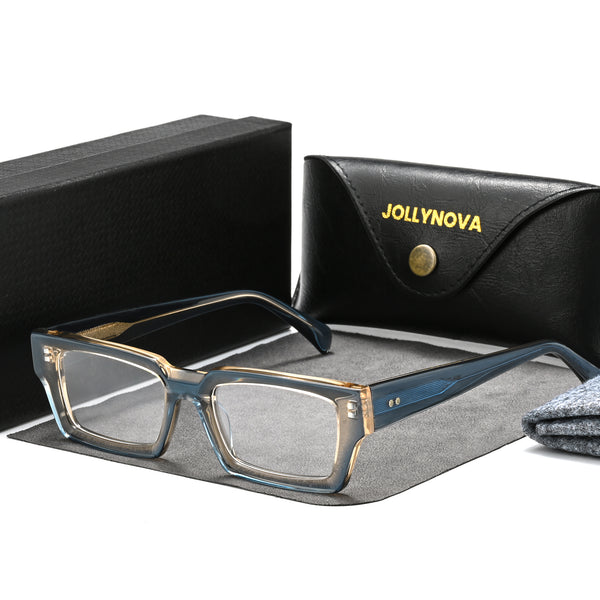 Piller Retro Rectangle Acetate Glasses Frame