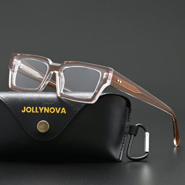 Piller Retro Rectangle Acetate Glasses Frame