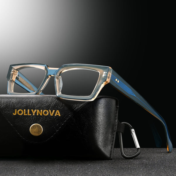 Piller Retro Rectangle Acetate Glasses Frame
