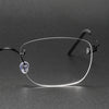 Brewton Retro Titanium Rectangle Glasses Frame