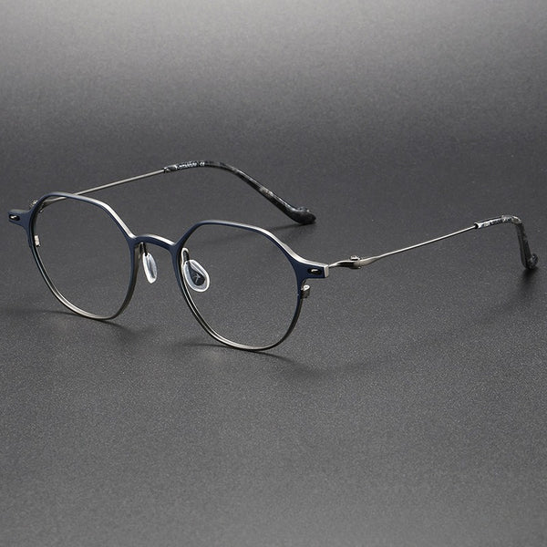 Herb Titanium Vintage Round Eyeglasses Frame