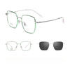 New Titanium Glasses Frame With Magnetic Sunglasses Clips