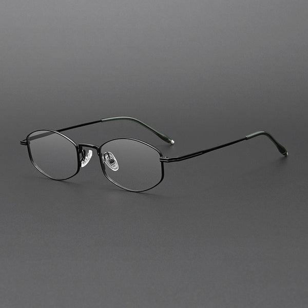 Jeff Titanium Geometric Glasses Frame