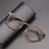 Leander Titanium Vintage Round Eyeglasses Frames