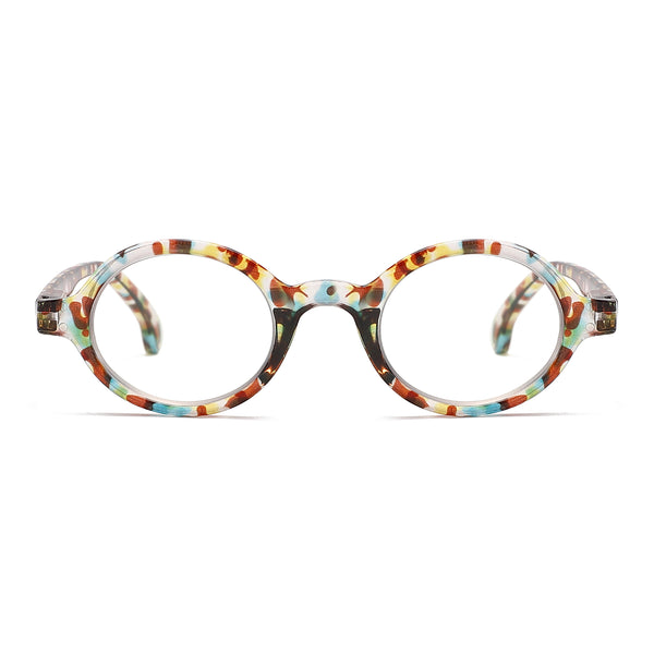 JollyNova HD7 Readers Crystal Clear Anti-Blue Light Oval Reading Glasses