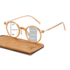 JollyNova HD7 Readers Anti-Blue Light Progressive Retro Round Multi-focus Men's Reading Glasses