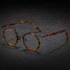 Mika Titanium Vintage Round Eyeglasses Frame