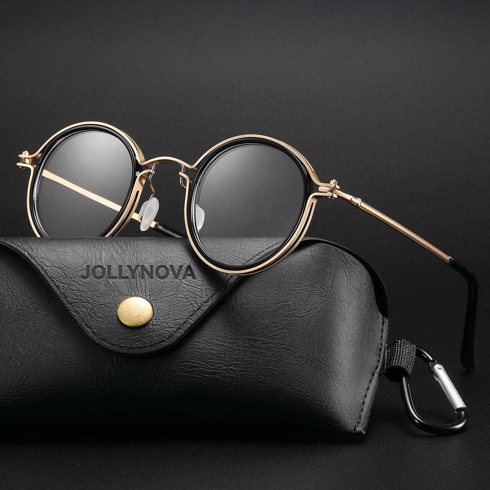 Kay Retro Round Optical Metal Glasses Frame – Jollynova