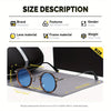 JOLLYNOVA Preppy Casual Full-frame Fashion Glasses Round Frame Fashion Glasses