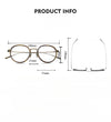 Elias Titanium Vintage Round Eyeglasses Frames
