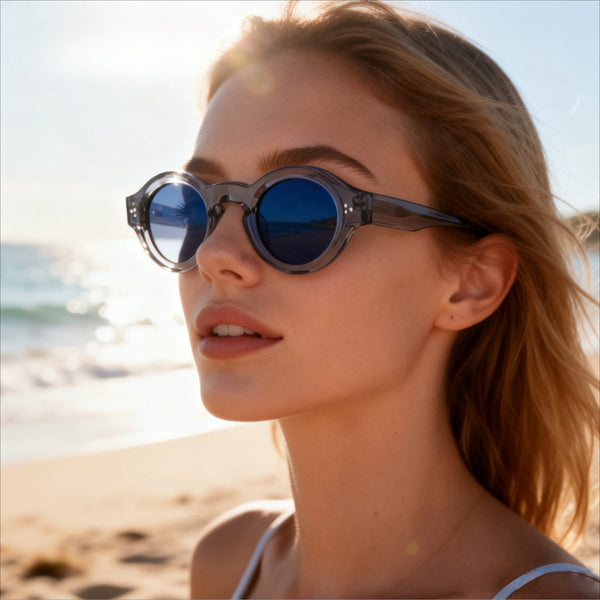 Sowell Premium Series Retro Round Acetate Sunglasses