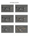 Voos same 202509 glasses frame Shenzhen wholesale, plate titanium frame trendy glasses can be equipped with myopia IP electroplating