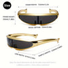 Men'S Futuristic Stylist One-Piece Pc 100% Uv Protection Sunglasses JN523