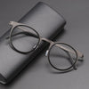 Leander Titanium Vintage Round Eyeglasses Frames
