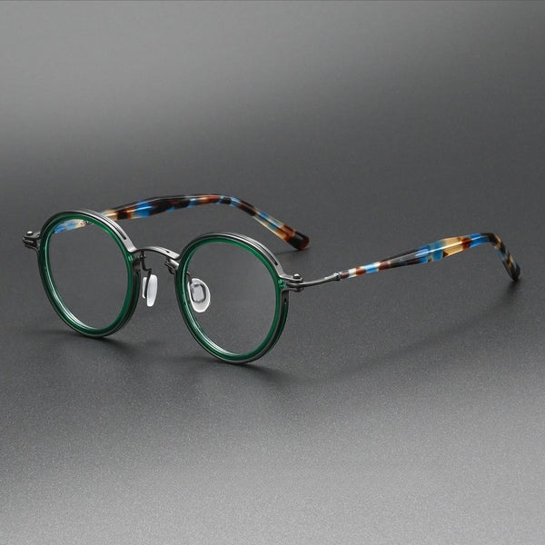 Tate Vintage Round Acetate Glasses Frame