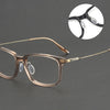 Pure titanium glasses frame screwless design 202510 Xiaohongshu same big face square myopia glasses frame wholesale