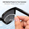 Stick-On Nearsighted Lenses Reusable Adhesive Myopia Lenses for Sunglasses Eyewear (2-pack)